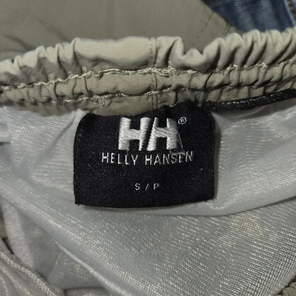 Helly Hansen Men’s Nylon Mesh-Lined Board / Swim Shorts Tan Beige Small EUC